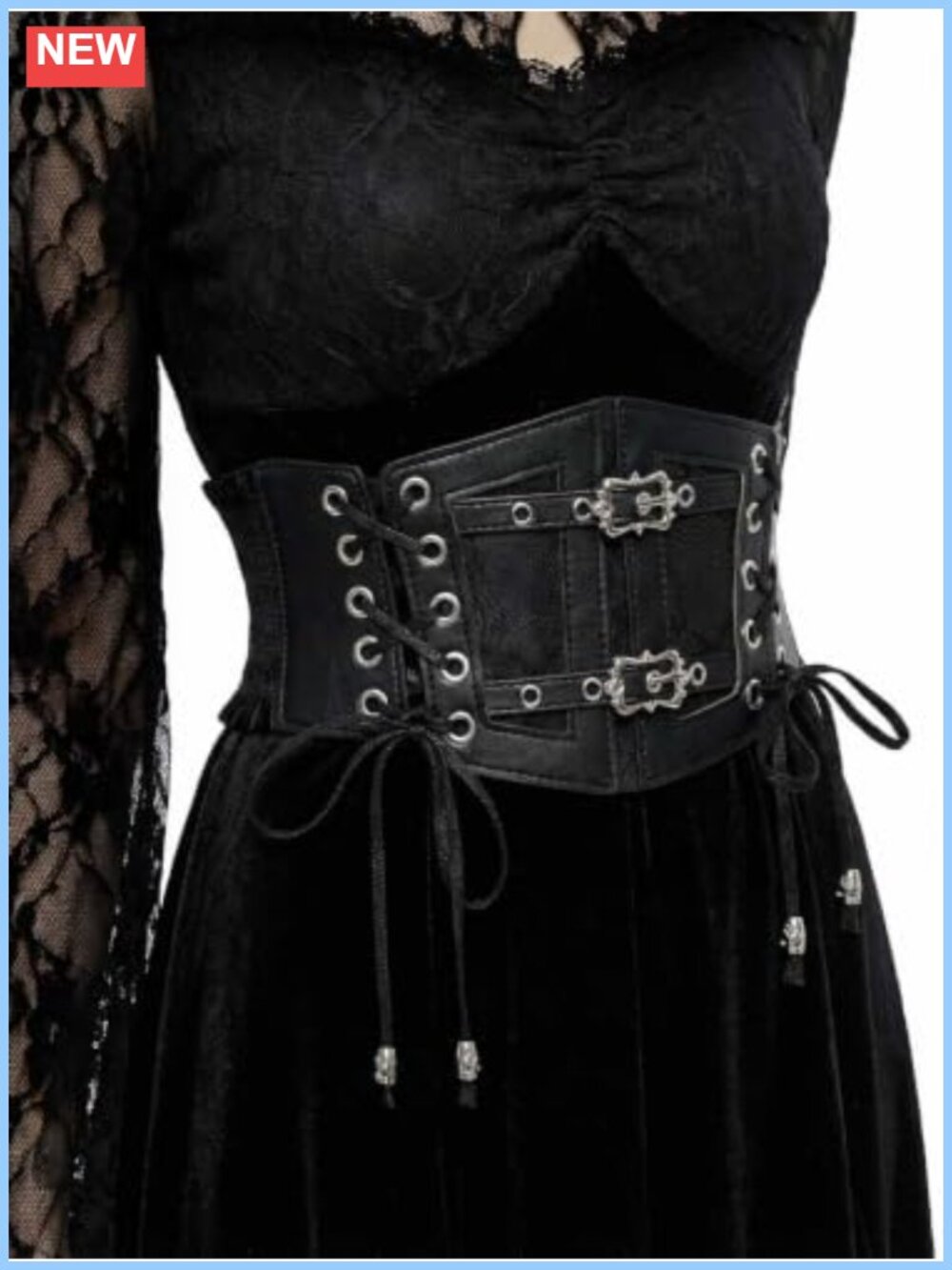 Lace-Up Cinch Corset Belt Waist Cincher Adjustable Fit